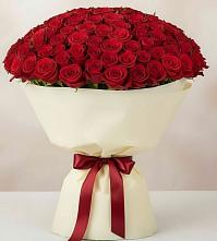 Букет 101 Красная роза Милано в Трудовом