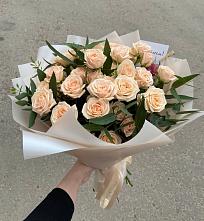 Букет Кремовые розы Латте в Трудовом