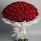 Букет 101 Красная роза Блэк Мэджик в Трудовом