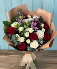 Букет цветов из:  Розы и Альстромерии в Трудовом
