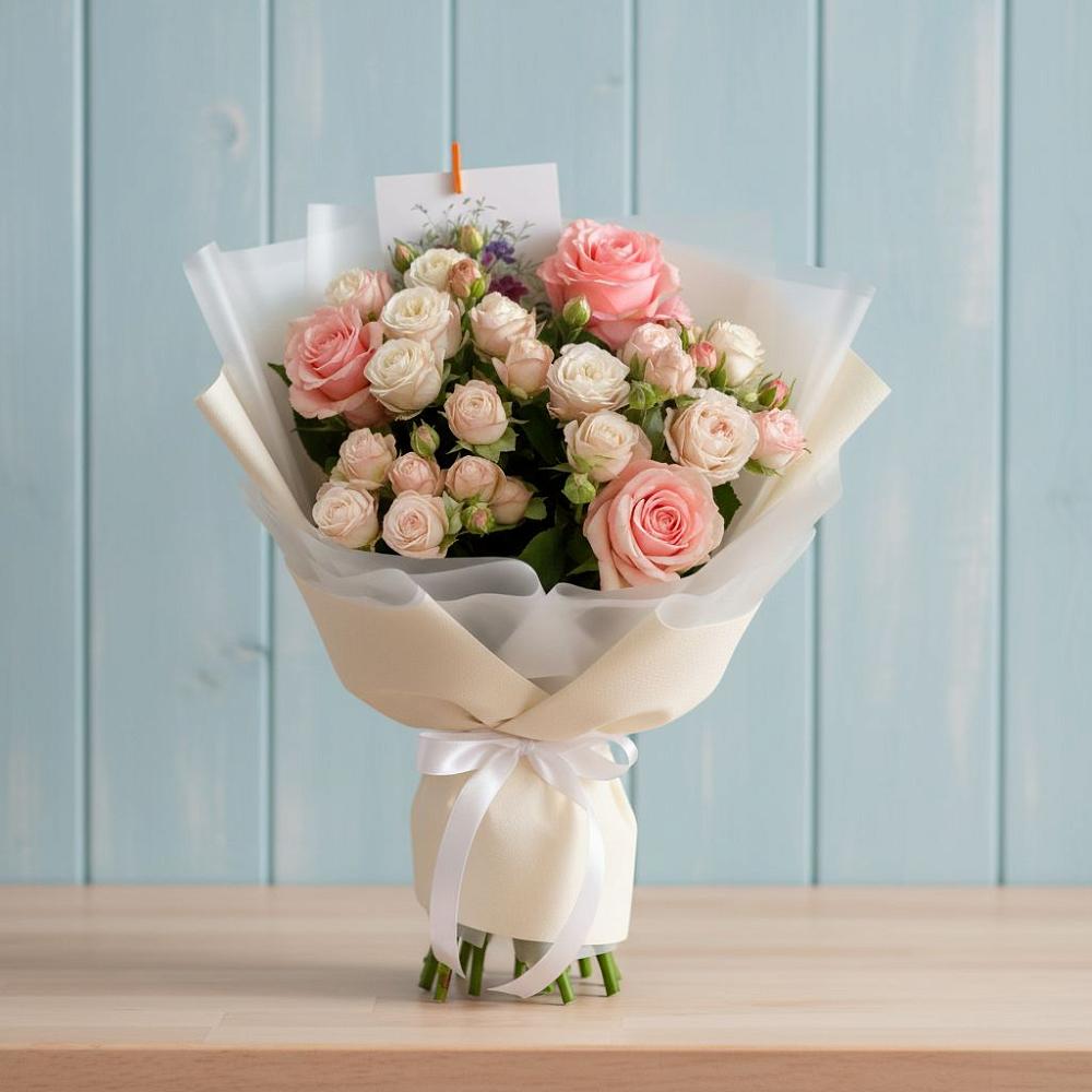 Букет цветов из: Розы в Трудовом