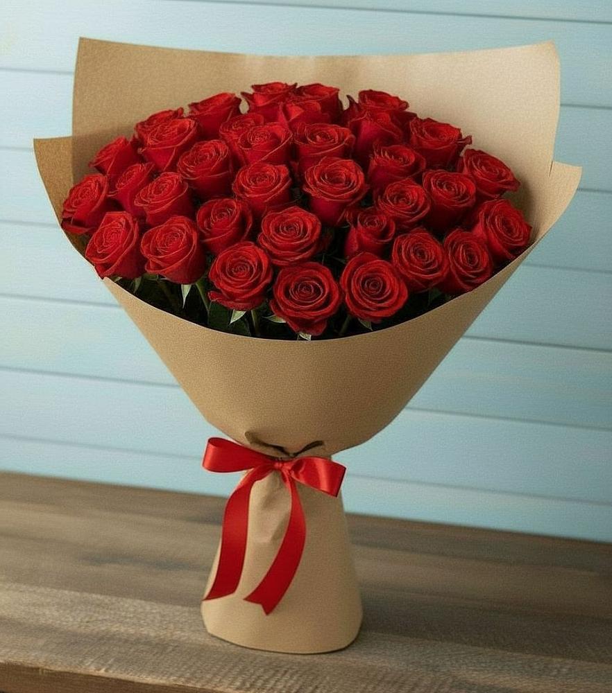Букет Красные розы Милано в Трудовом