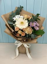 Букет цветов из:  Герберы и Хризантемы в Трудовом