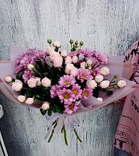 Букет цветов из:  Розы и Хризантемы #REPLACE_PRED# Трудовом