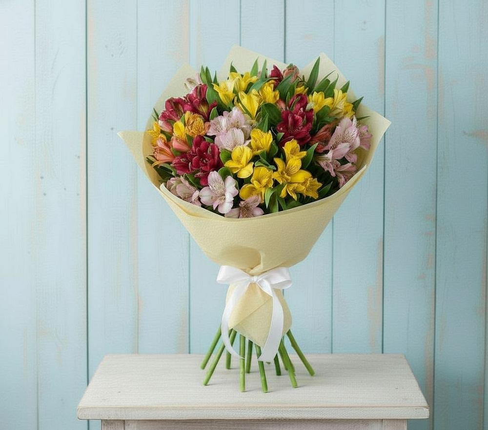Букет цветов из: Альстромерии в Трудовом