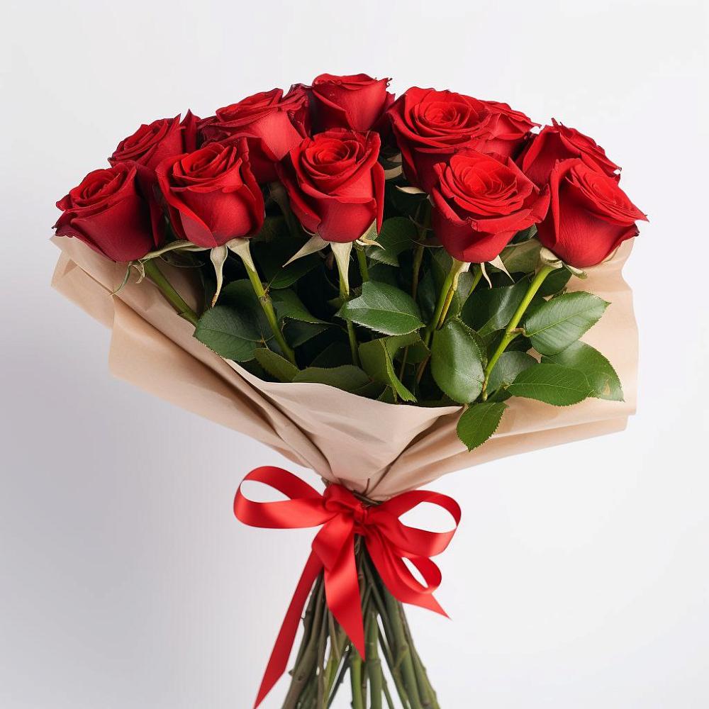 Букет 11 Красных роз Эдлесс Лав в Трудовом